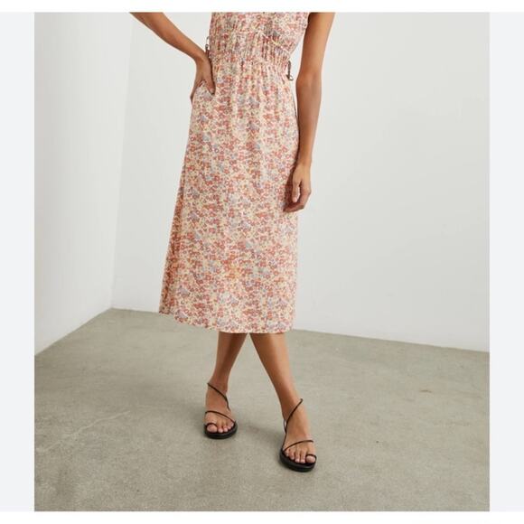 Rails Floral Midi Dress - Pink and White - Picture 10 of 10
